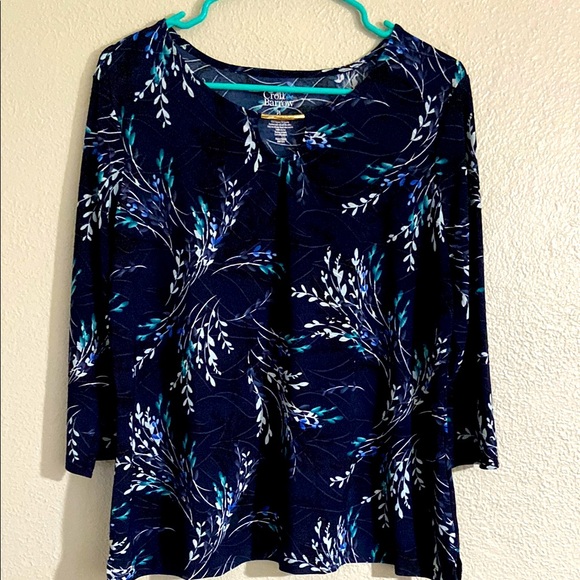 Croft & Barrow 3/4 Sleeve Top - Picture 1 of 4
